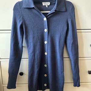 Ribbed Button Down Sweater / Xs